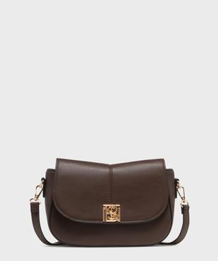 Sac besace en matière grainée femme - Bestini vue1 - BESTINI - GEMO