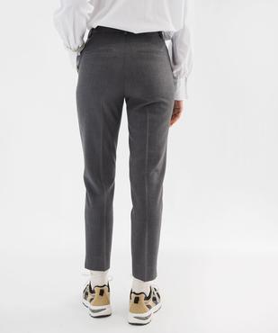 Pantalon de tailleur coupe fuselée femme vue2 - GEMO(FEMME PAP) - GEMO