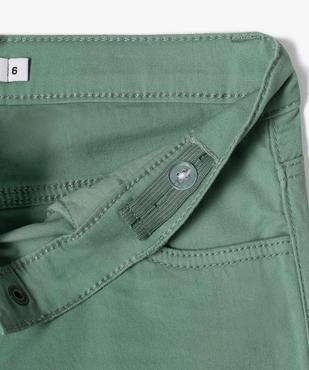 Short en coton stretch avec revers fille vue2 - GEMO (JUNIOR) - GEMO