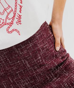 Jupe courte aspect tweed femme vue4 - GEMO(FEMME PAP) - GEMO