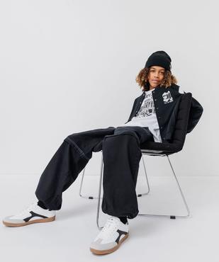 Pantalon parachute avec surpiqûres garçon vue5 - GEMO (JUNIOR) - GEMO