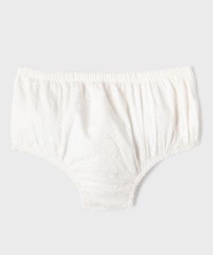 Ensemble robe de cérémonie brodée et culotte bloomer bébé fille vue5 - GEMO(BB COUCHE) - GEMO