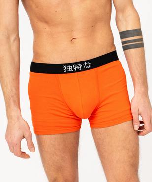 Boxers en coton stretch motif mangas homme (lot de 2) vue2 - GEMO 4G HOMME - GEMO