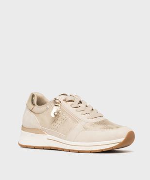 Sneakers compensées avec détails brillants femme - Valentina Baldano vue2 - VALENTINA BALDA - GEMO