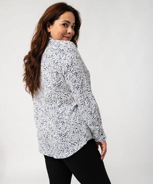 Chemise manches longues en tissu froissé et imprimé femme grande taille vue3 - GEMO (G TAILLE) - GEMO