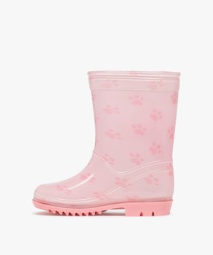 Bottes de pluie fille avec motif de pattes de chien - Pat'Patrouille vue3 - PAT PATROUILLE - GEMO