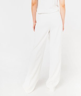 Pantalon de tailleur fluide à taille haute et plis femme vue3 - GEMO(FEMME PAP) - GEMO