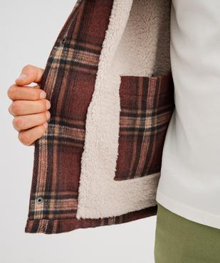 Sur-chemise à motif tartan avec doublure chaude homme - Roadsign vue6 - ROADSIGN D - GEMO