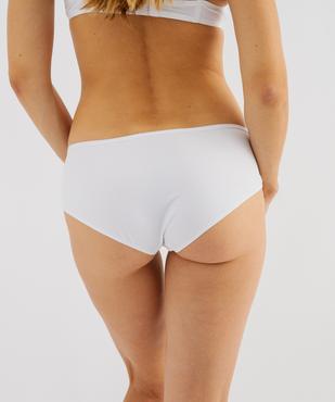 Shorties unis en microfibre femme (lot de 2) vue10 - GEMO 4G FEMME - GEMO