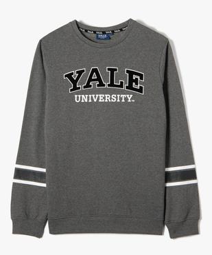 Sweat garçon molletonné inscription velours - Yale University vue1 - YALE - GEMO