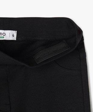 Leggings uni en coton extensible fille vue6 - GEMO (ENFANT) - GEMO