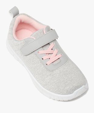 Baskets fille style jogger dessus en jersey uni vue5 - GEMO (ENFANT) - GEMO