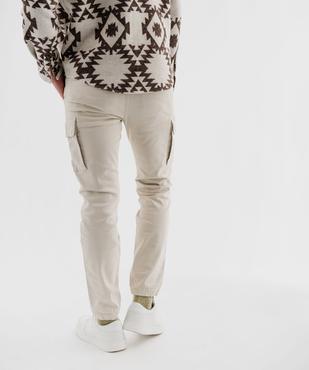 Pantalon cargo Regular coloris unique homme vue3 - GEMO (HOMME) - GEMO