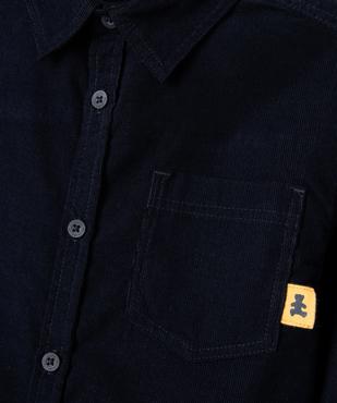 Chemise en velours côtelé garçon - LuluCastagnette vue2 - LULUCASTAGNETTE - GEMO