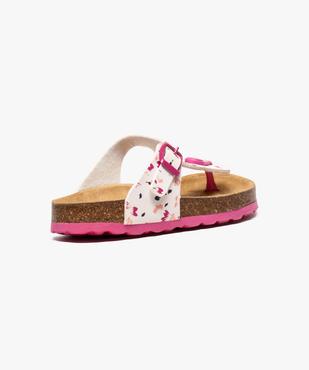 Sandales fille avec entredoigt et semelle anatomique vue4 - GEMO (ENFANT) - GEMO