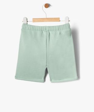 Bermuda en molleton bébé garçon vue3 - GEMO 4G BEBE - GEMO
