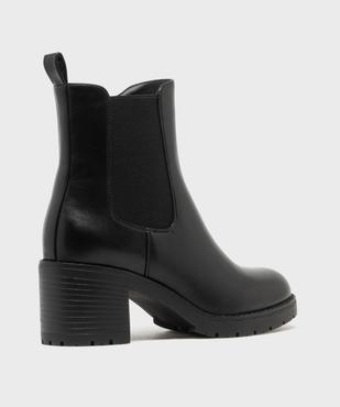 Boots Chelsea à semelle crantée chunky femme  vue4 - 5 MILES - GEMO