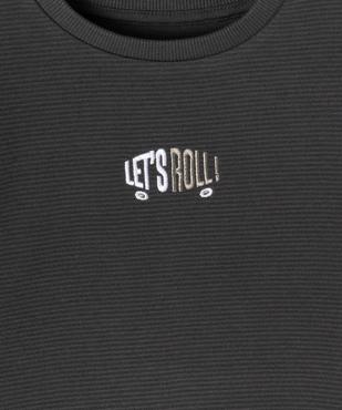 Tee-shirt manches longues en maille texturée bébé garçon vue2 - GEMO 4G BEBE - GEMO