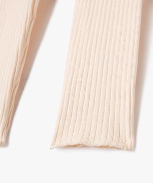 Pantalon leggings en maille côtelée fille vue2 - GEMO 4G FILLE - GEMO