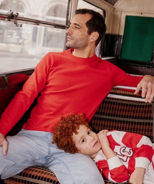 Pull à col rond en coton homme vue1 - GEMO (HOMME) - GEMO