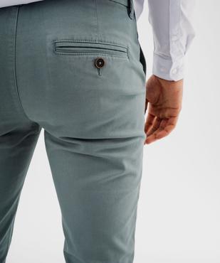 Pantalon chino slim en coton stretch homme vue2 - GEMO 4G HOMME - GEMO