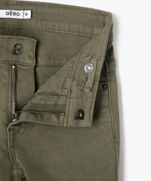 Pantalon uni extensible coupe Slim garçon vue2 - GEMO (ENFANT) - GEMO