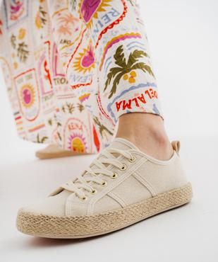 Tennis en toile à semelle de corde femme - Follow Me vue1 - FOLLOW ME G4G - GEMO