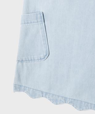 Robe en jean sans manches coupe trapèze fille vue2 - GEMO (ENFANT) - GEMO