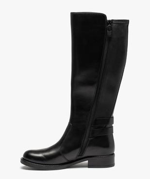 Bottes femme cavalières dessus cuir uni - Tanéo vue4 - TANEO - GEMO