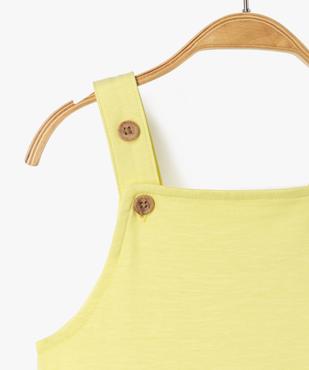Salopette courte bébé garçon en jersey de coton vue3 - GEMO 4G BEBE - GEMO