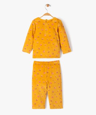 Pyjama 2 pièces en velours imprimé bébé vue3 - GEMO(BB COUCHE) - GEMO