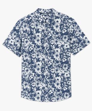 Chemise homme à manches courtes à motifs fleuris vue4 - GEMO (HOMME) - GEMO