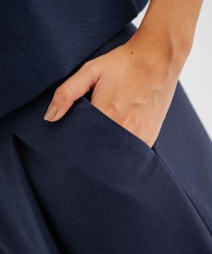 Pantalon fluide coupe large à pinces femme  vue2 - GEMO 4G FEMME - GEMO