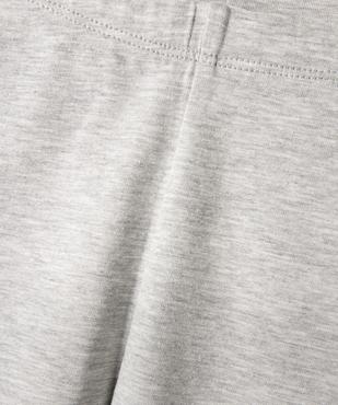 Legging 7/8ème uni à taille élastiquée fille vue2 - GEMO (ENFANT) - GEMO