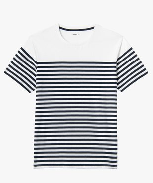 Tee-shirt homme rayé à manches courtes vue7 - GEMO (HOMME) - GEMO