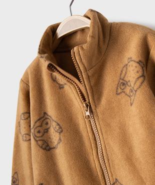 Sweat polaire zippé imprimé bébé garçon vue2 - GEMO(BEBE DEBT) - GEMO