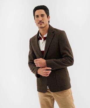 Veste blazer à motif tartan homme - LuluCastagnette vue3 - LULUCASTAGNETTE - GEMO