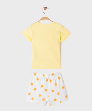 Ensemble 2 pièces avec motif lion bébé garçon tee-shirt et short vue3 - GEMO 4G BEBE - GEMO