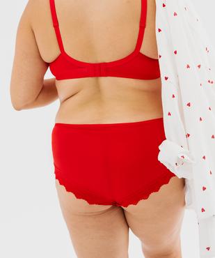 Shorty en microfibre et dentelle femme grande taille (lot de 2) vue6 - GEMO(HOMWR FEM) - GEMO