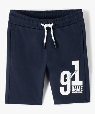 Bermuda garçon en maille jersey imprimée vue2 - GEMO (ENFANT) - GEMO
