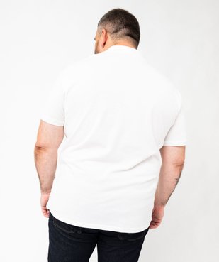 Polo à manches courtes en maille piquée homme vue6 - GEMO 4G HOMME - GEMO