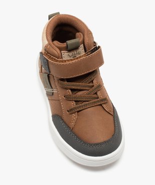 Baskets bébé garçon mid-cut bicolores - LuluCastagnette vue5 - LULU CASTAGNETT - GEMO