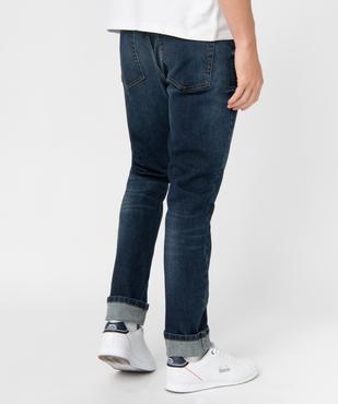Jean homme coupe straight denim délavé vue3 - GEMO (HOMME) - GEMO