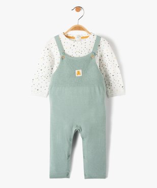 Ensemble bébé 2 pièces : salopette en maille + body à manches longues - LuluCastagnette vue1 - LULUCASTAGNETTE - GEMO