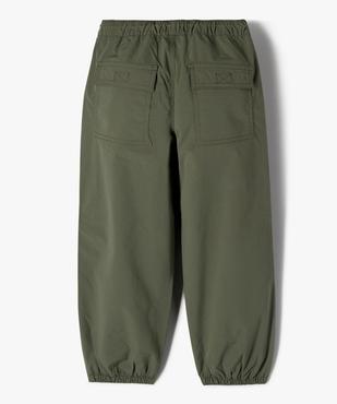 Pantalon parachute doublé à chevilles élastiquées garçon vue5 - GEMO (ENFANT) - GEMO