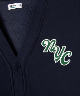 Gilet sweat à col V garçon vue2 - GEMO 4G GARCON - GEMO