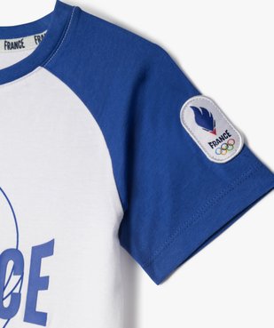 Tee-shirt manches courtes équipe de France garçon - Jeux Olympiques vue2 - EQUIPE DE FRANC - GEMO