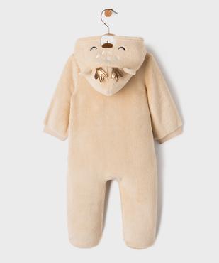 Combinaison pilote en velours à capuche imprimée bébé vue4 - GEMO(BB COUCHE) - GEMO
