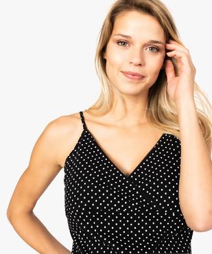 Nuisette de grossesse à bretelles avec décolleté dentelle vue2 - GEMO (MATER) - GEMO