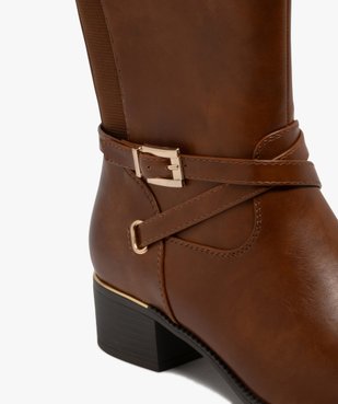 Bottes cavalières doublées avec bride cheville femme - Valentina Baldano vue7 - VALENTINA BALDA - GEMO